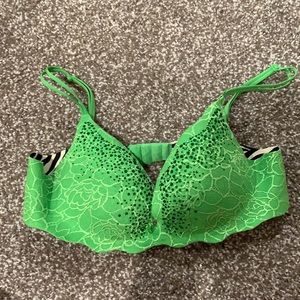 Green VS Bra with beading. 36B